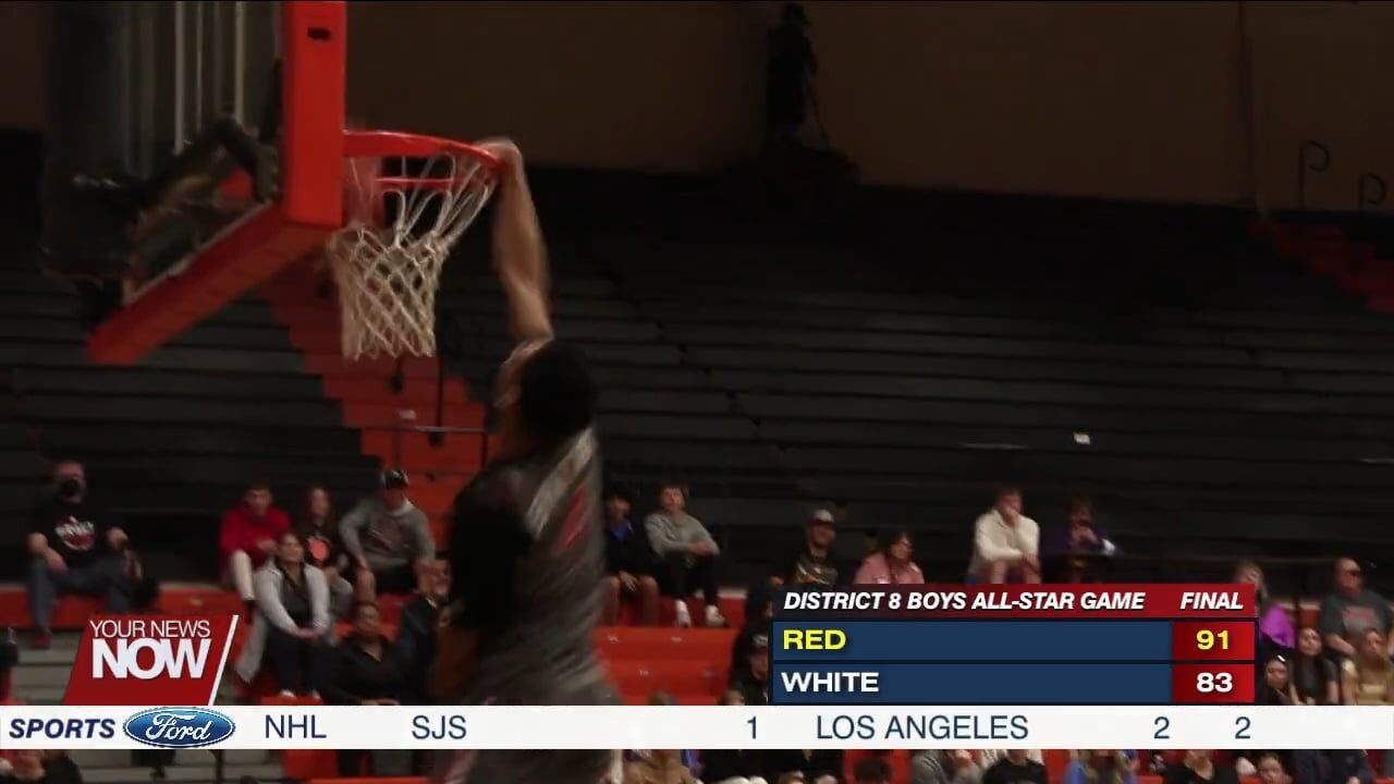Team Red triumphs against Team White in Boys District 8 All-Star Game